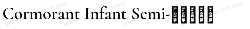 Cormorant Infant Semi字体转换